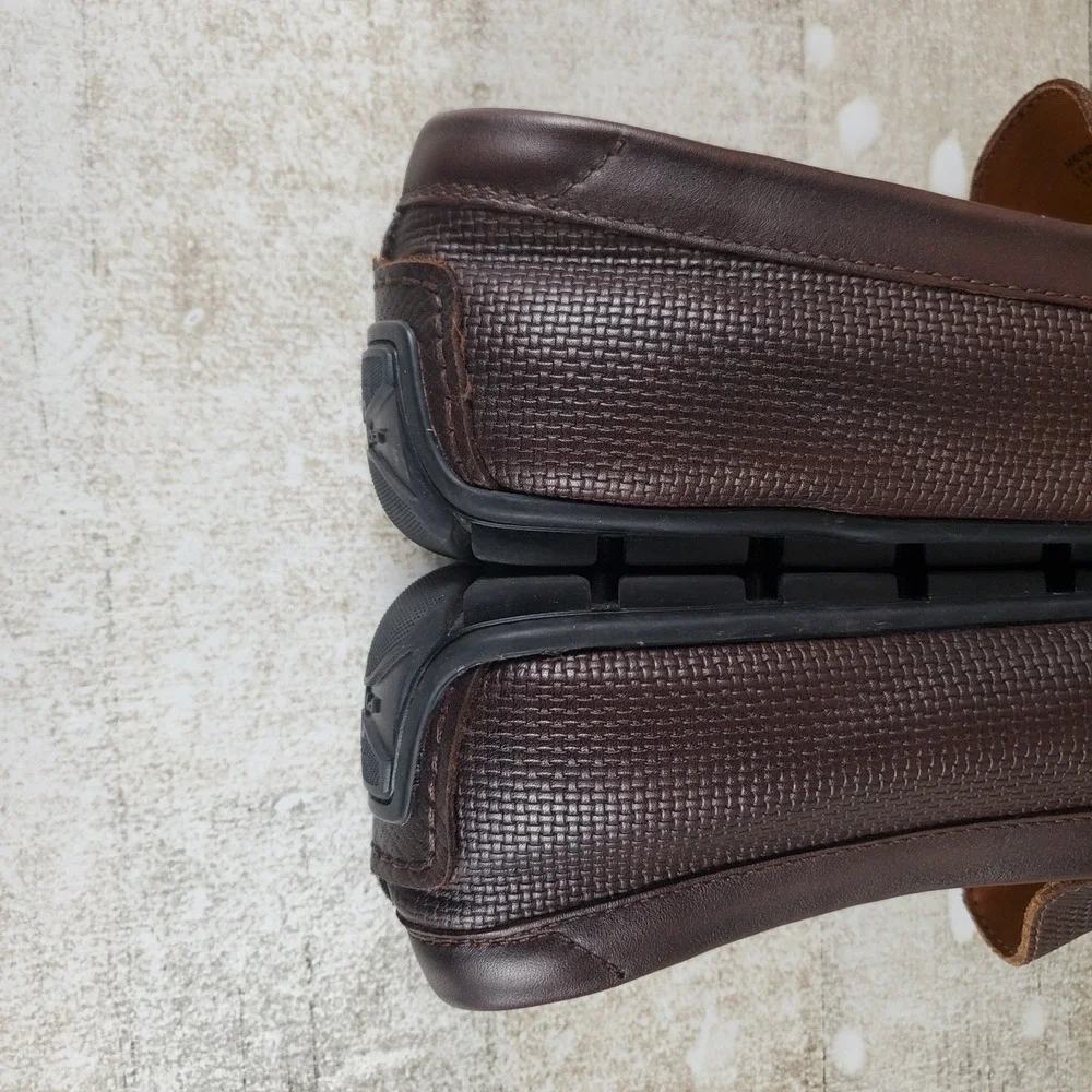 Florsheim Motor Mens‎ Penny Loafers Sz 12 W Brown Leather Slip On Round Toe